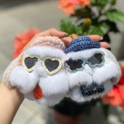 moff moff Bag Charm S Tapioca milk face