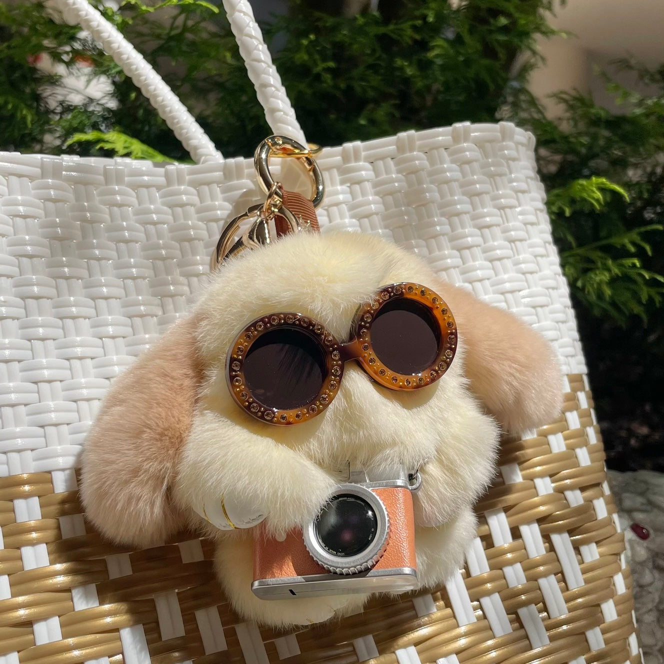 moff moff Bag Charm S Caramel Pudding