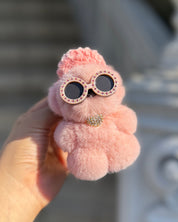 Mini moff Bag charm 8cm bear peach bag charm