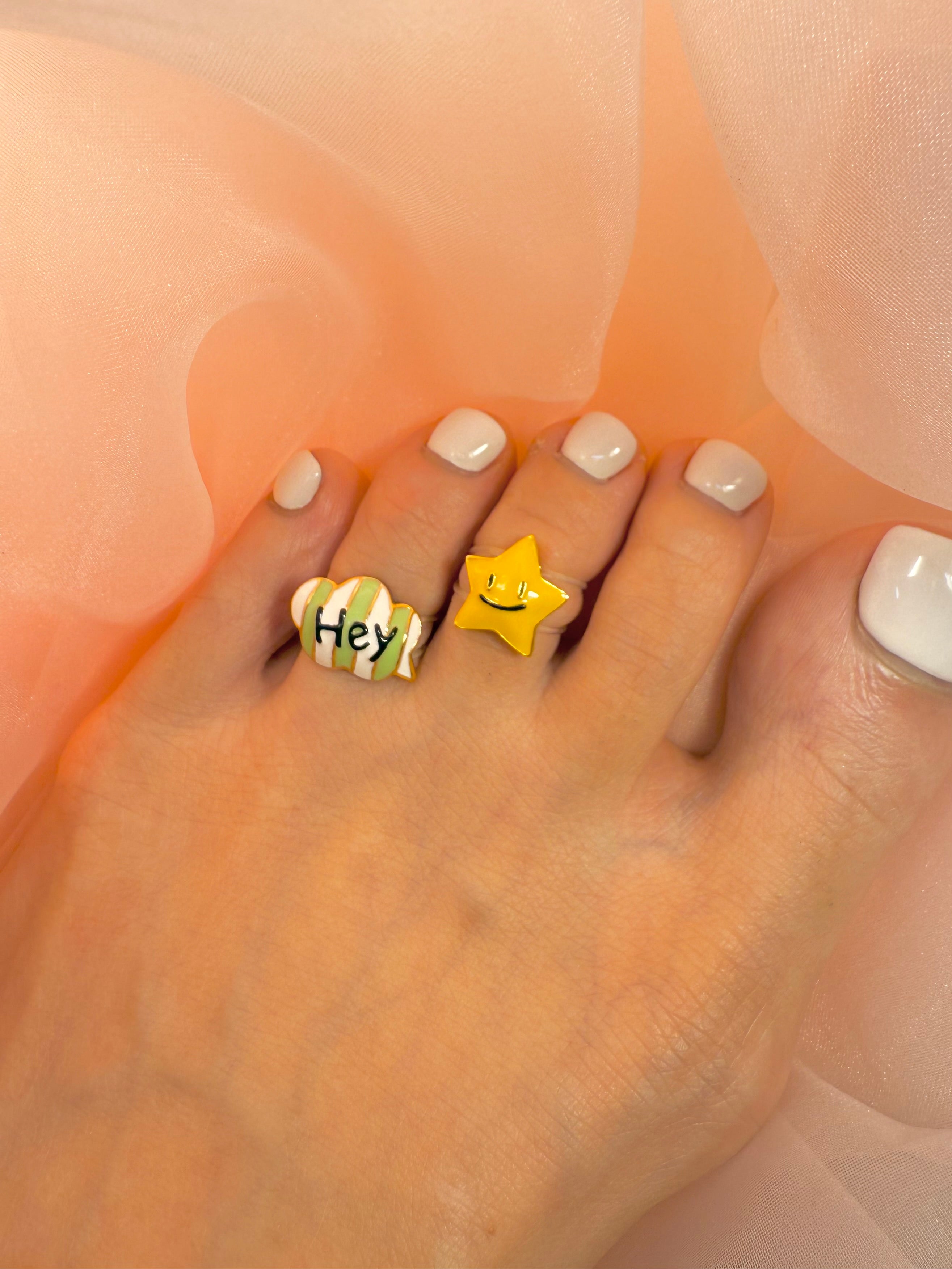 Hey YG Green Toe Ring 