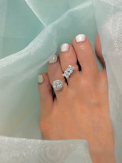 Round RHCZ Toe Ring 