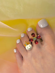 Fleur YG Scarlett Toe Ring 