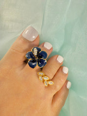 Laurel YG Crystal Toe Ring 