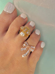 Lameer YG Pink Toe Ring 