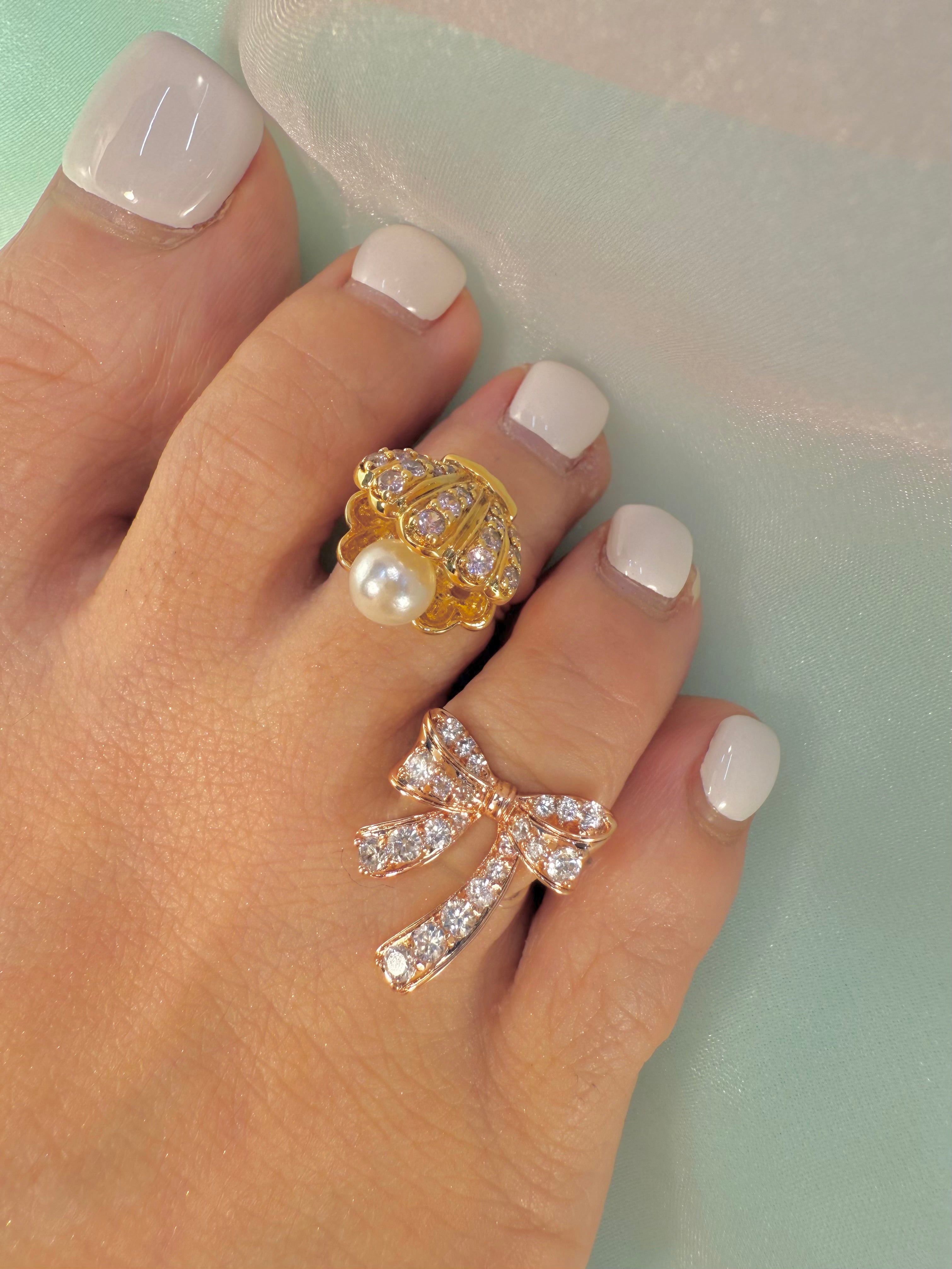 Lameer YG Pink Toe Ring 