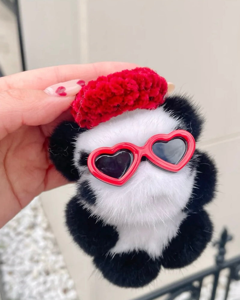 Fluffy outfit bag charm SS No.131