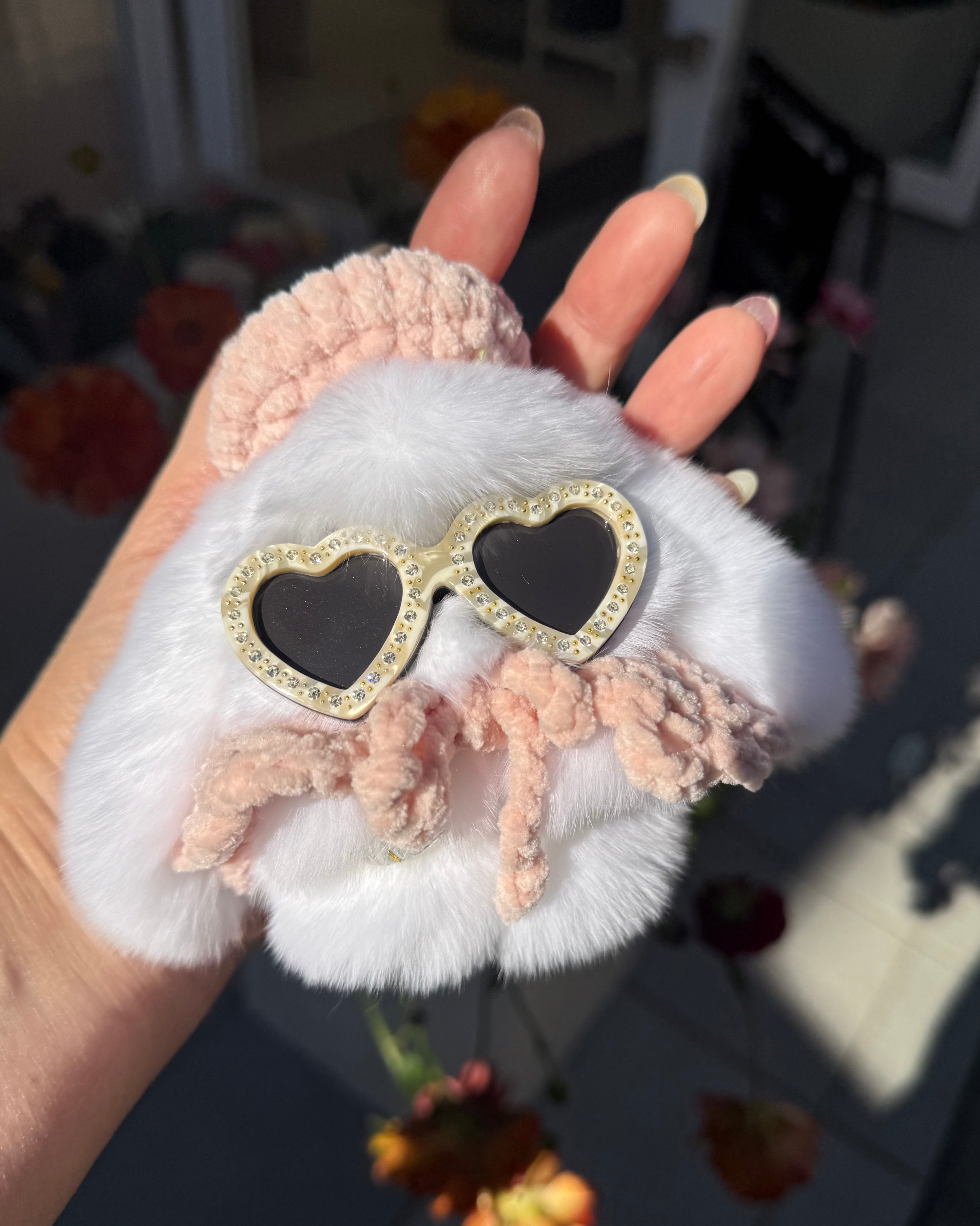 ベレー・ケープセット ピーチ もふもふチャームS用