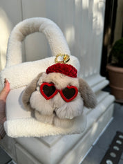 moff moff Bag Charm S Mocha chocolate