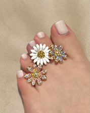 Zinnia YG Pink  Toe Ring 