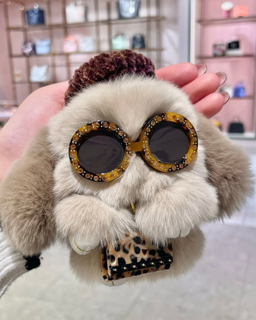 Fluffy outfit bag charm S No.117