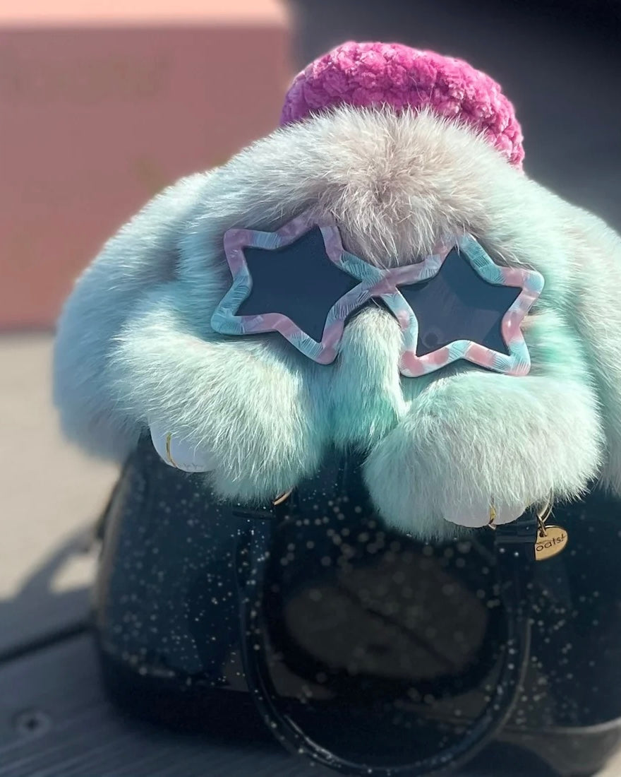 Fluffy outfit back charm S No.150
