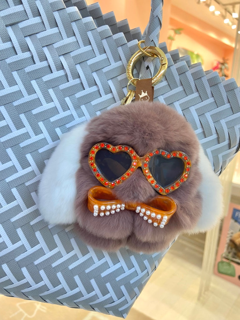 moff moff Bag Charm S Chocolat milk