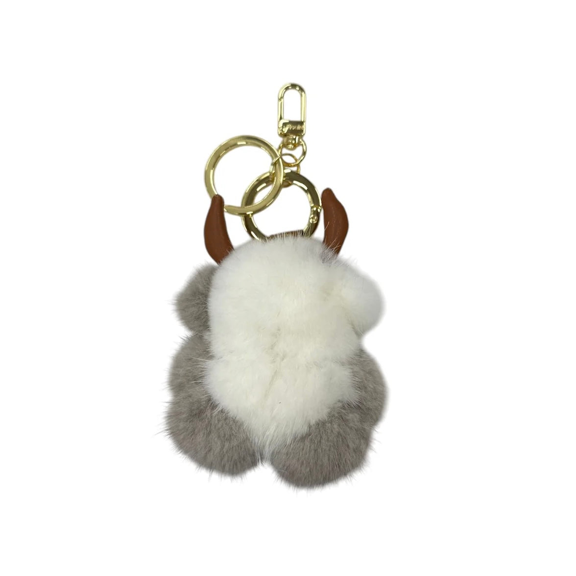moff moff Bag Charm SS Cow black sesame milk