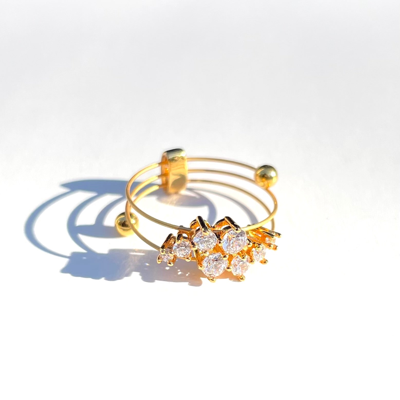Krone YG CZ Ring