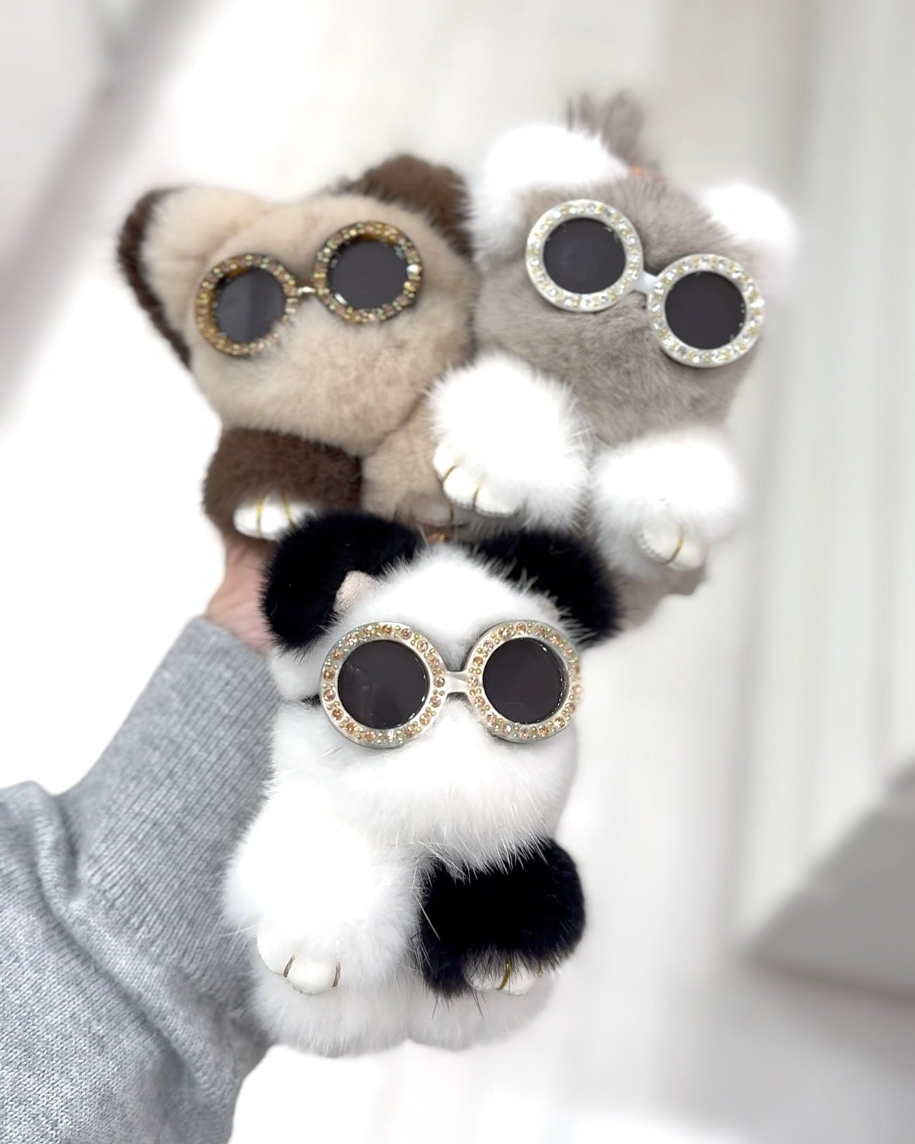 moff moff バッグチャーム ssサイズ キャット くろごまミルク