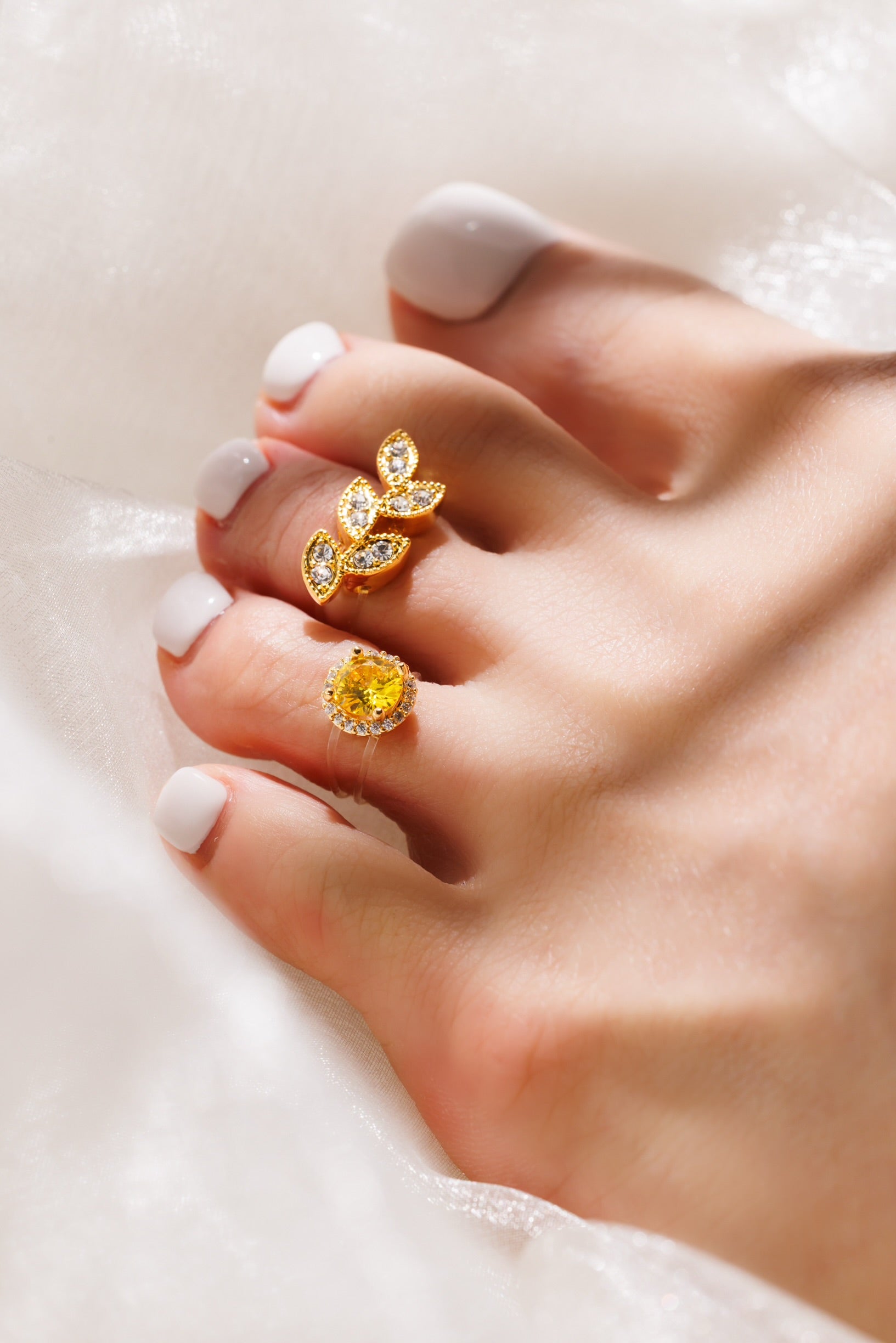 round YG yellow  Toe Ring 