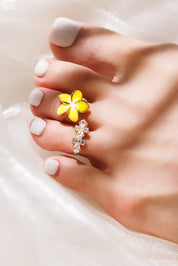  Toe Ring  maans 2 yellow gold