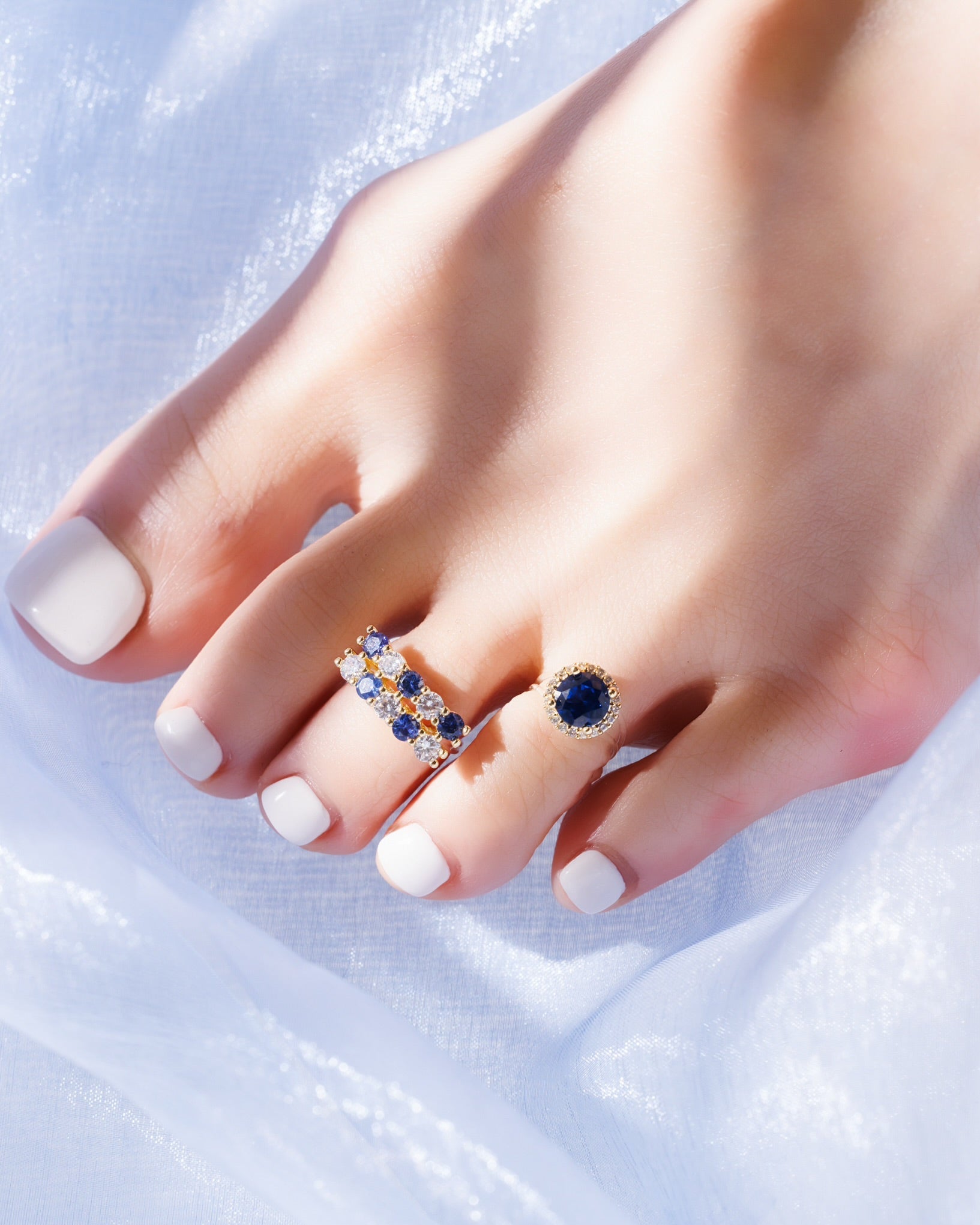 Floats!  Toe Ring  银色闪光首饰 JJ14