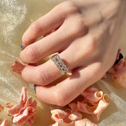 Levre YG CZ Ring