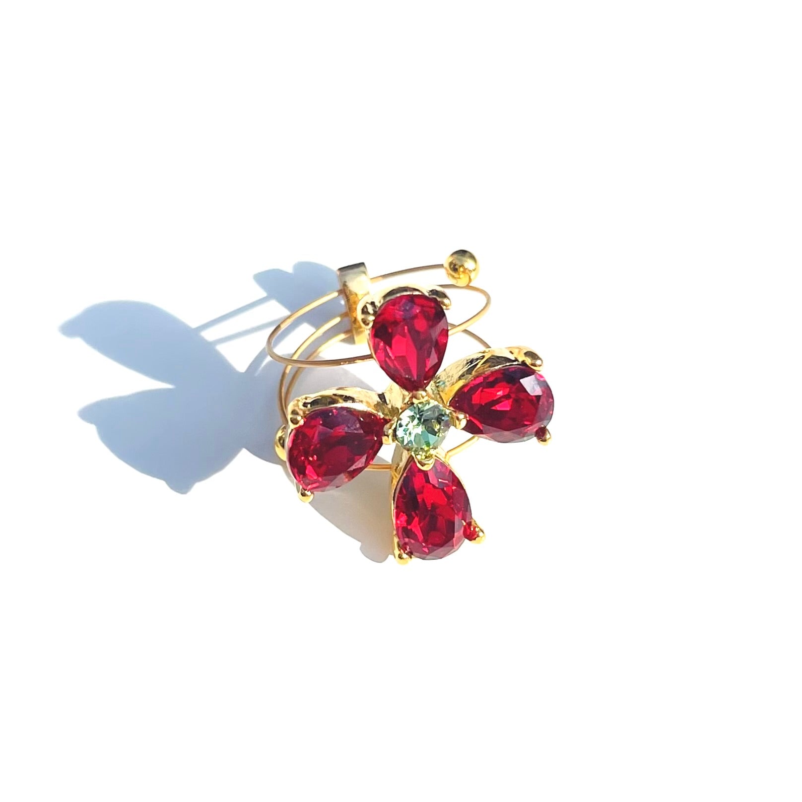 Fleur YG Scarlet Ring