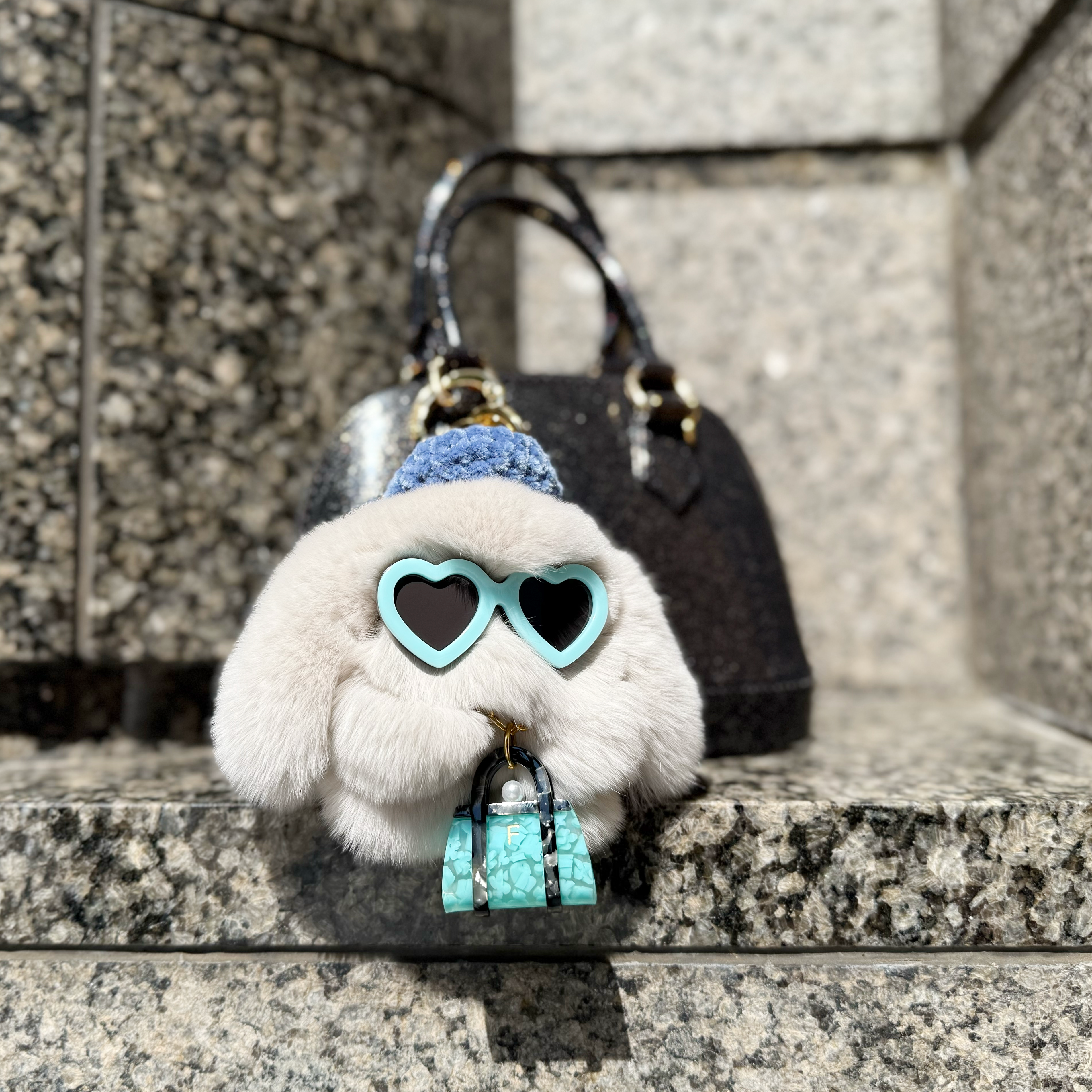 moff moff Bag Charm S MACARON GRAY VER。 2026