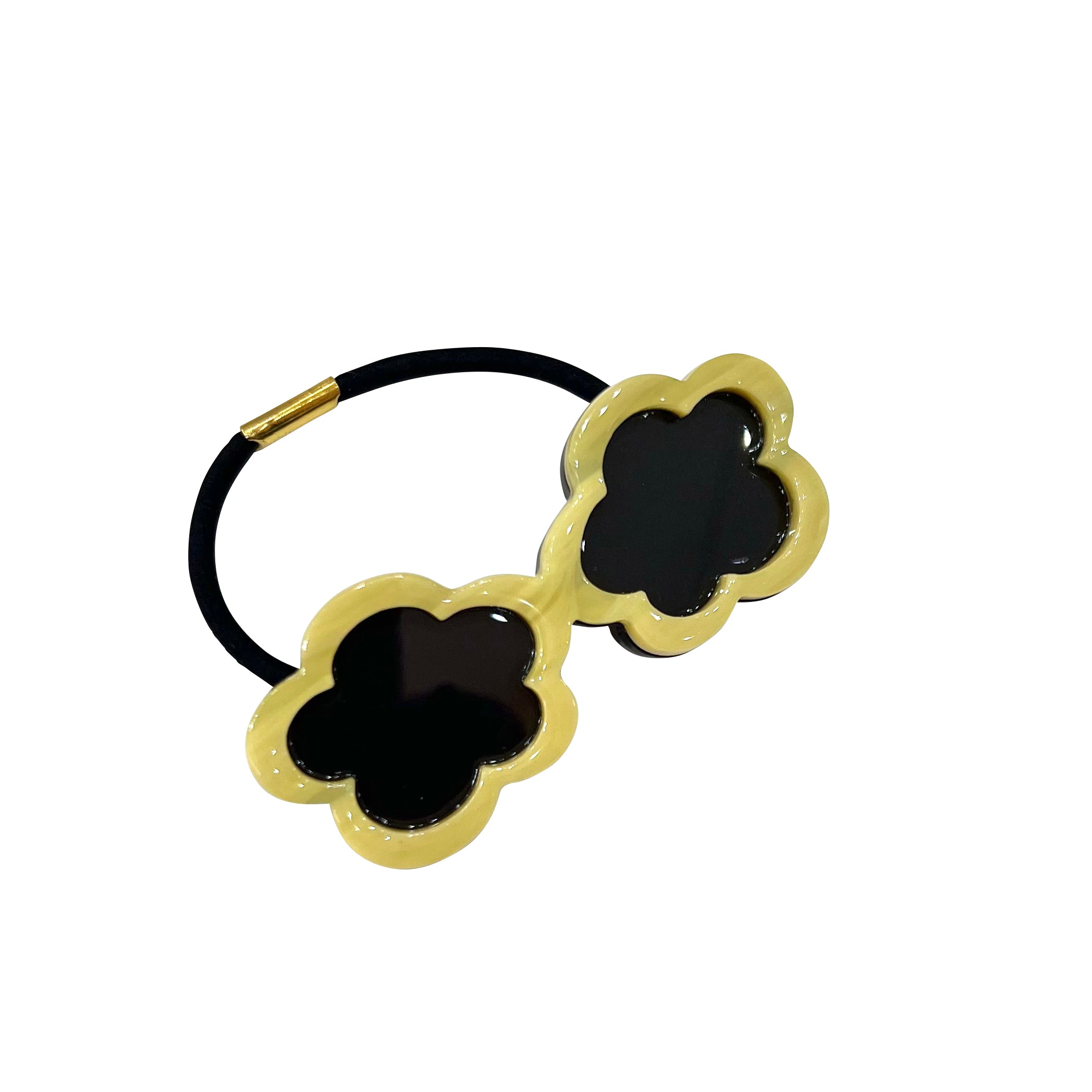 Big sunglasses hair tie S.M. Nuage Yellow