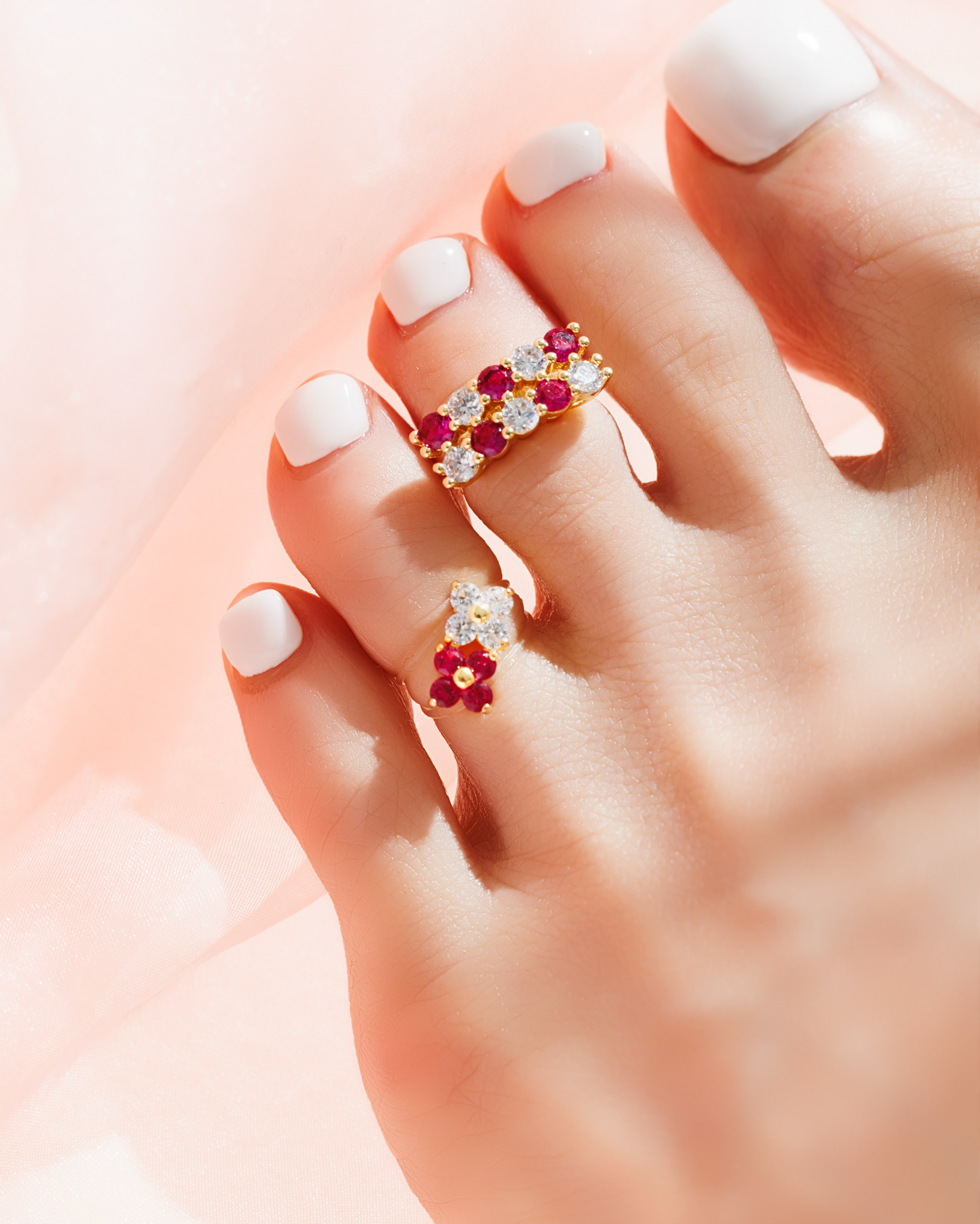 Floats!  Toe Ring  金色亮片首饰 JJ48