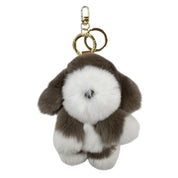 moff moff Bag Charm S Dog khaki