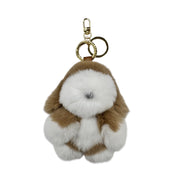 moff moff Bag Charm S Dog beige