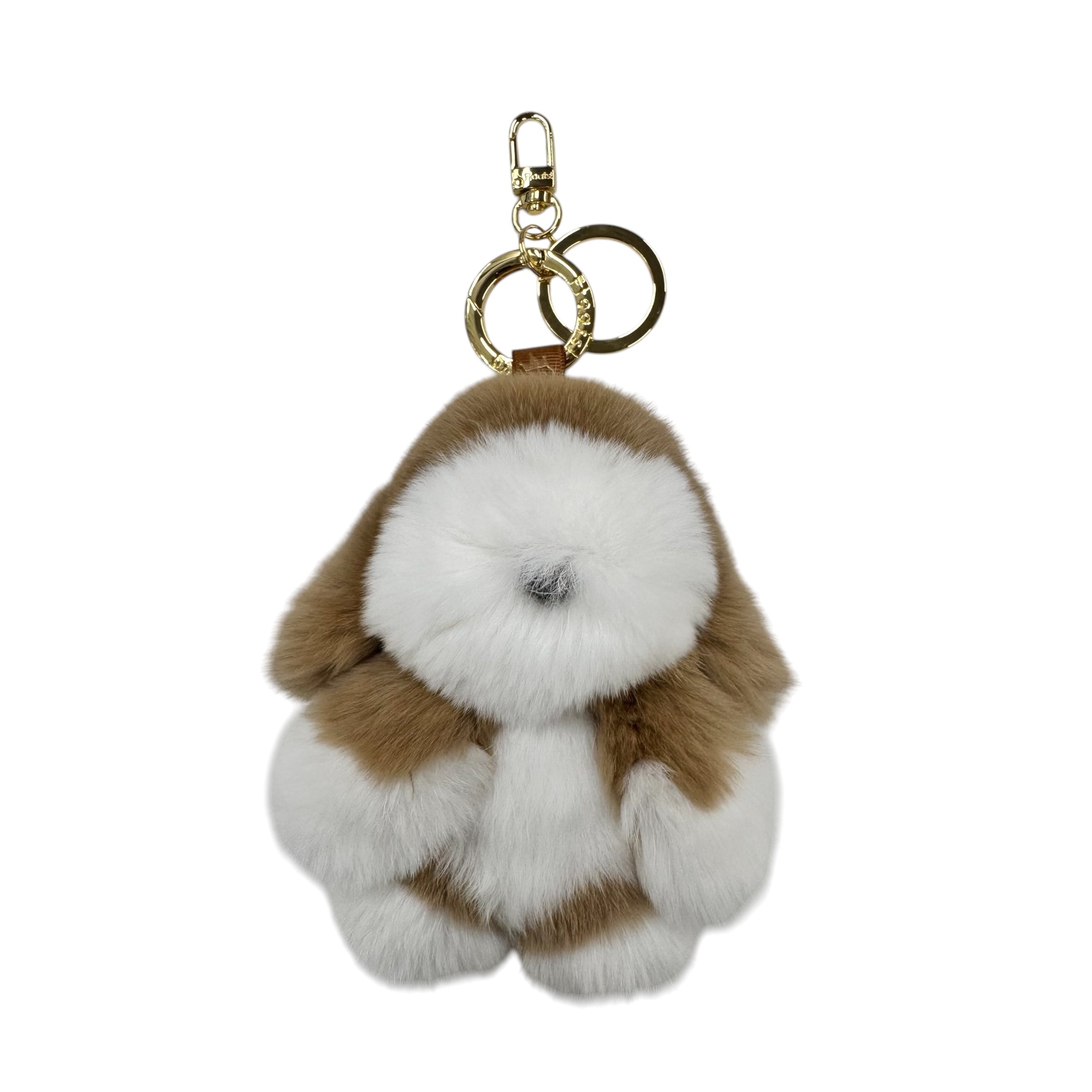 moff moff Bag Charm S Dog beige
