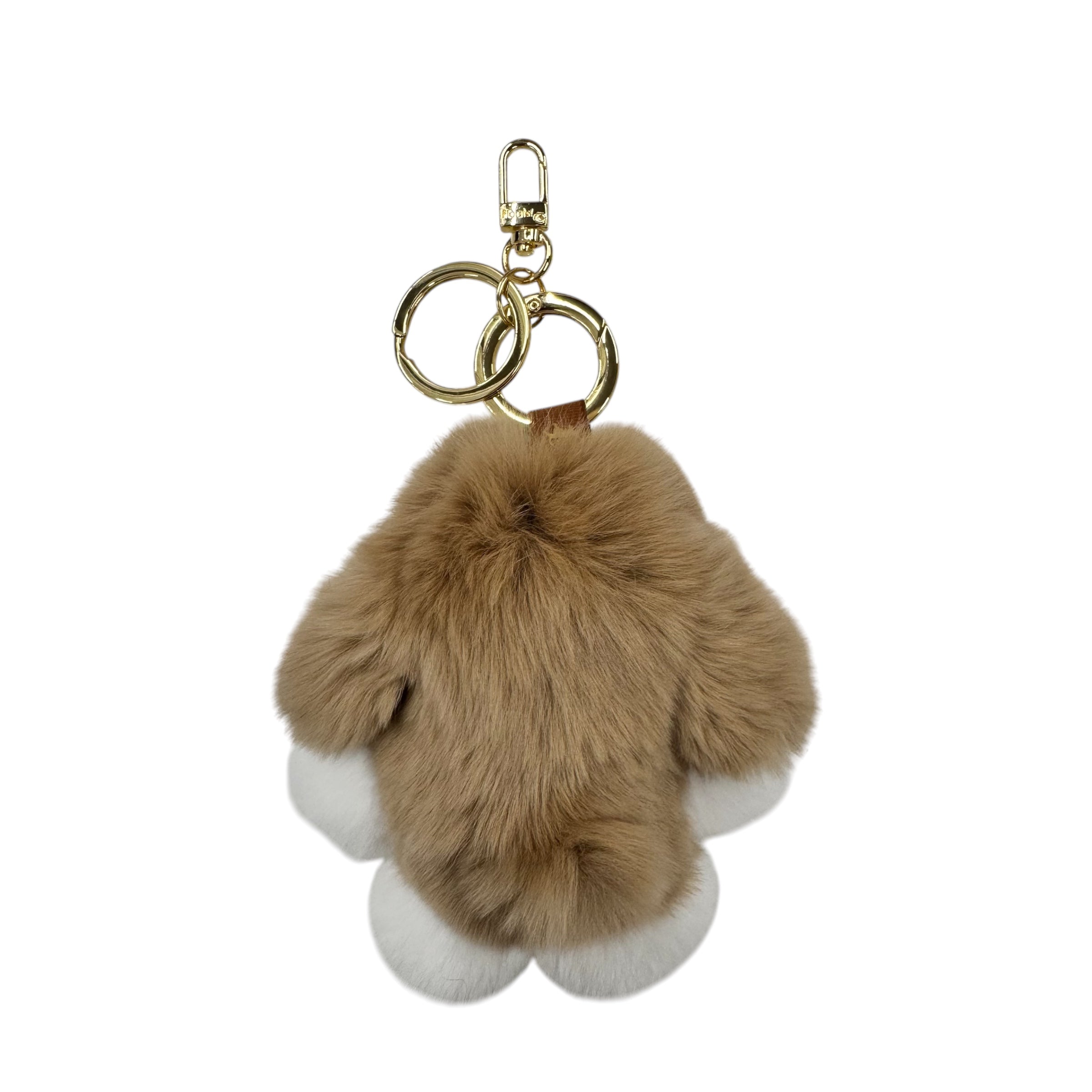 moff moff Bag Charm S Dog beige