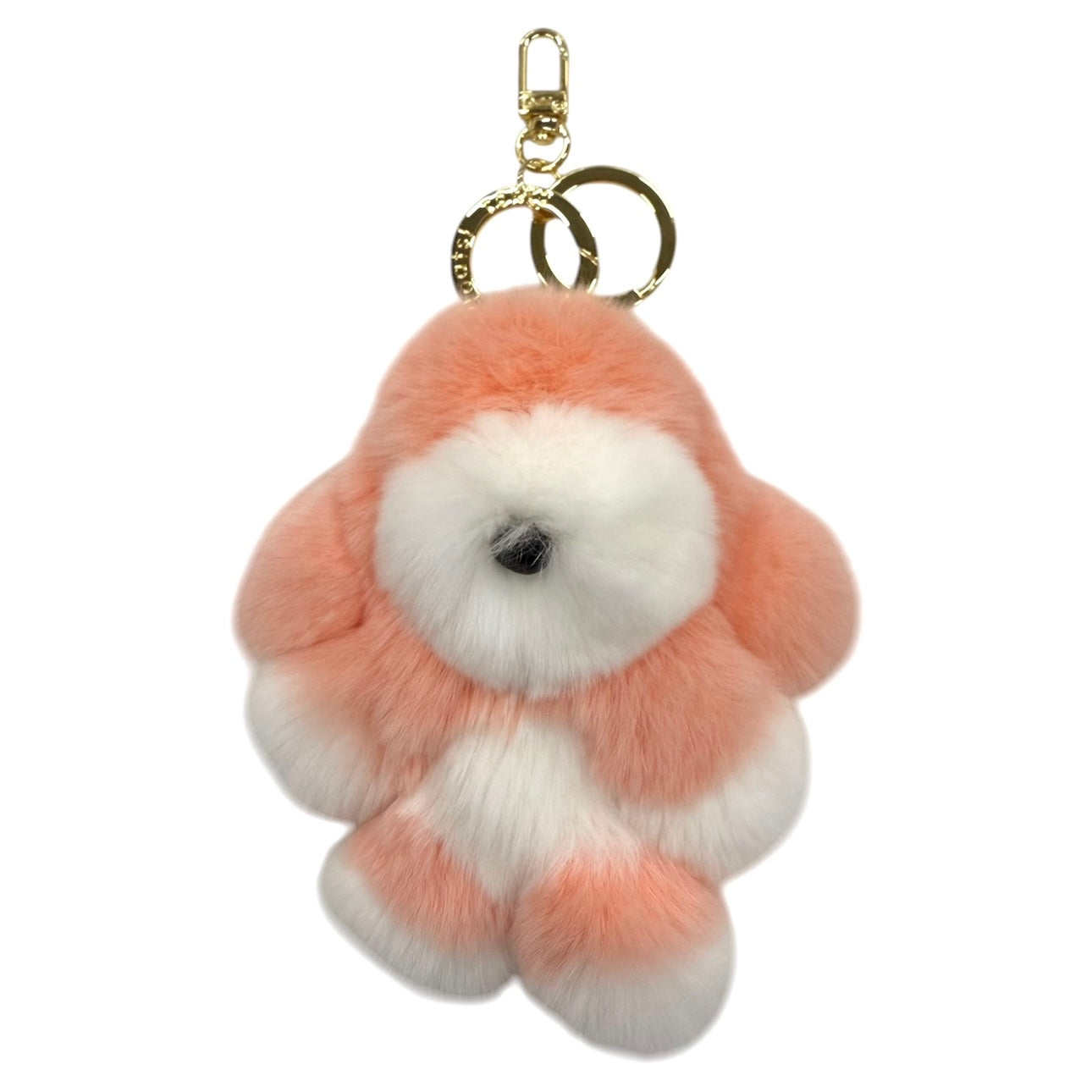 moff moff Bag Charm S Dog Peach
