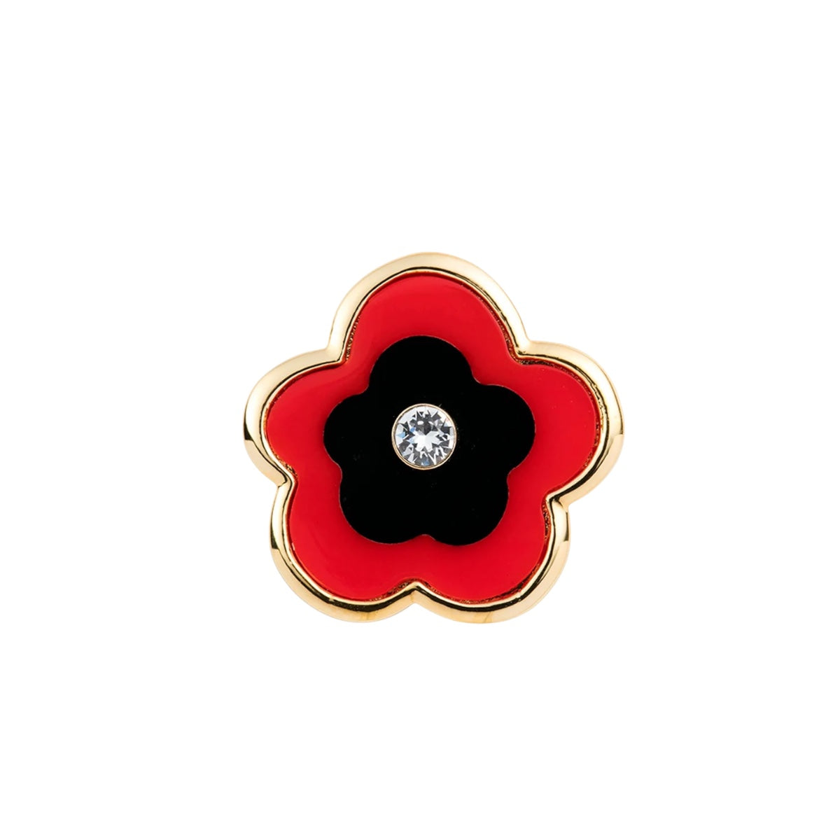 Anemone YG Red Toe Ring 