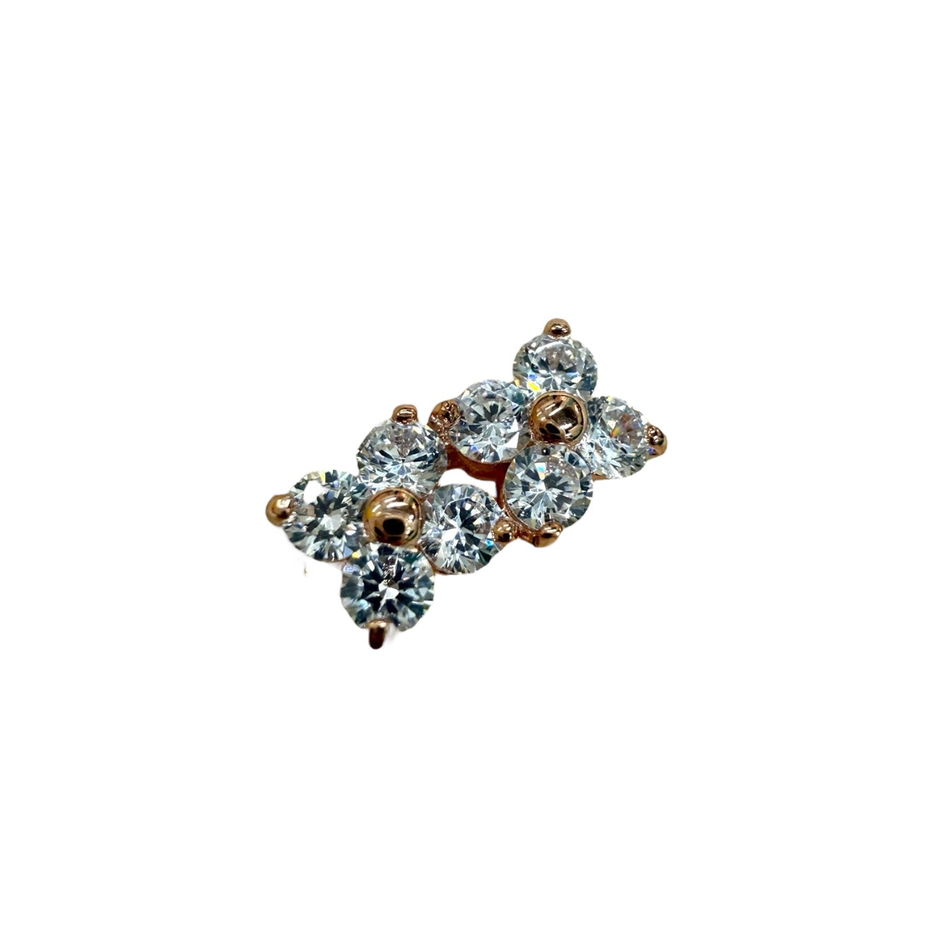 Petit Fleur PG CZ  Toe Ring 