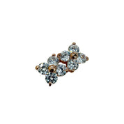 Petit Fleur PG CZ  Toe Ring 
