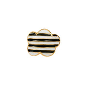 Newage Border YG Black Toe Ring 