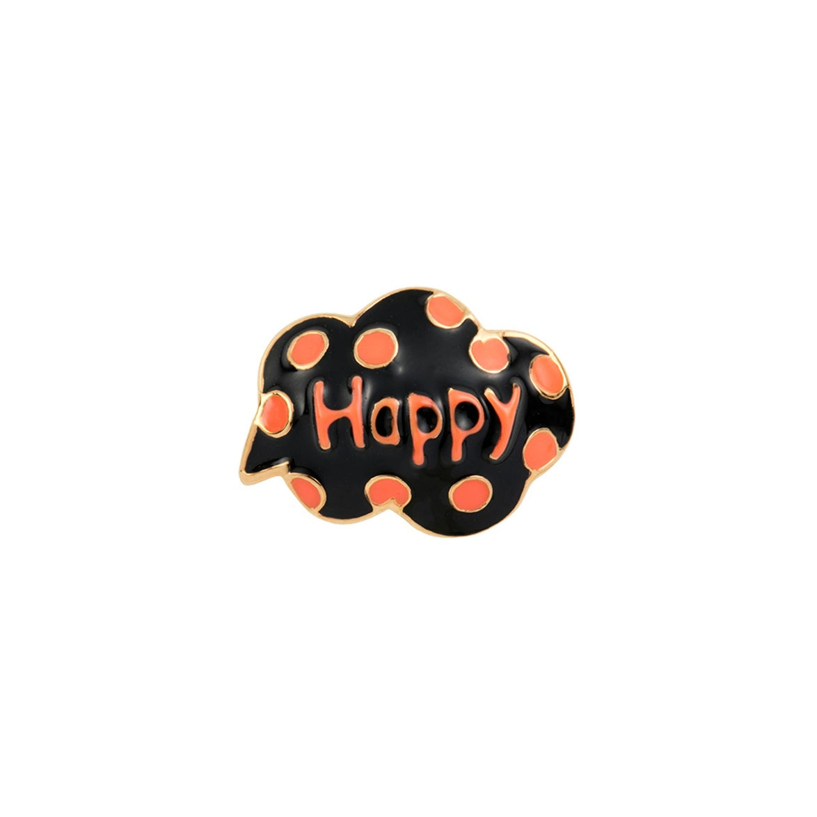 Happy Black Red Toe Ring 