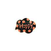 Happy Black Red Toe Ring 