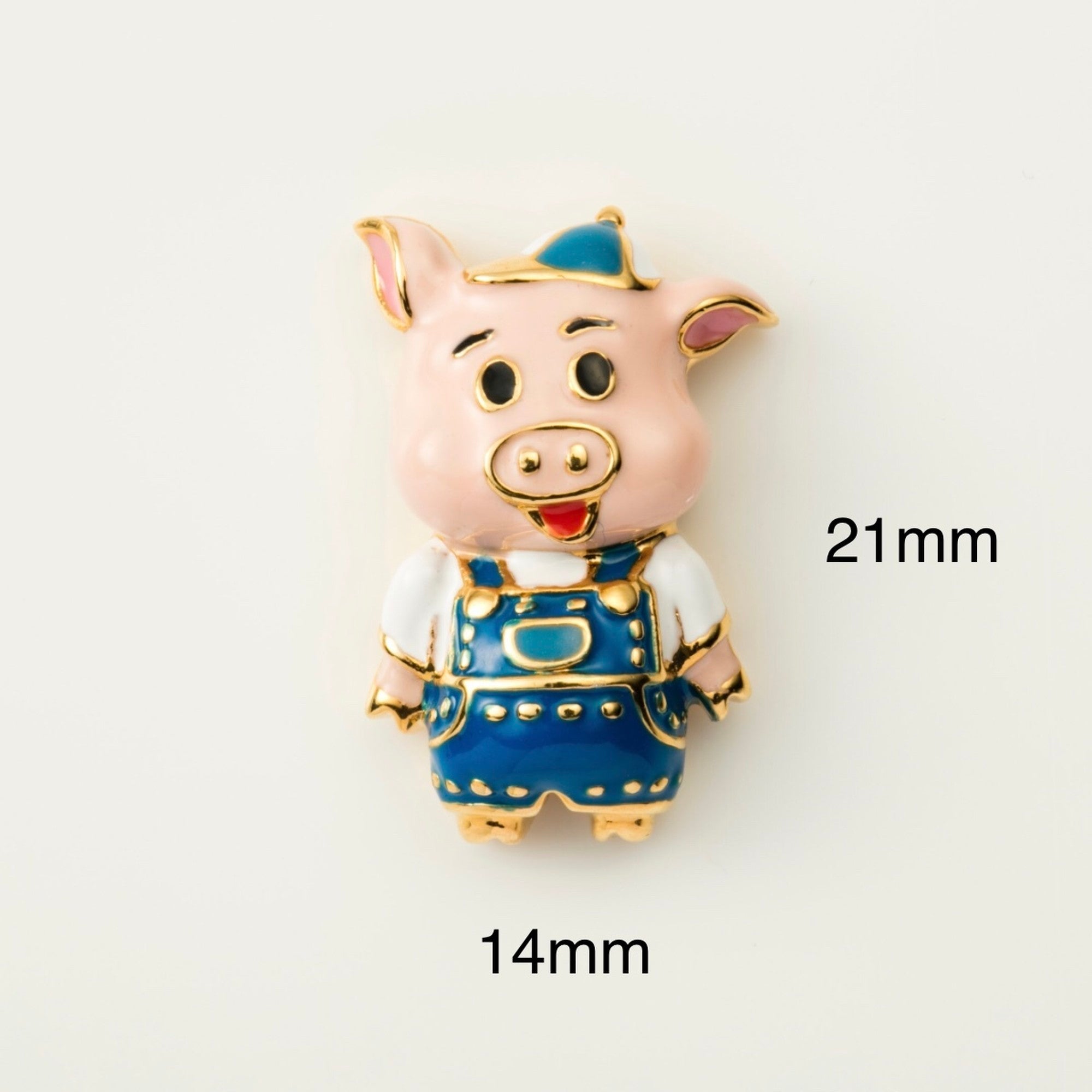 片耳ピアス　リトルピッグ 次男