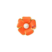 Glassue YG neon orange Toe Ring 