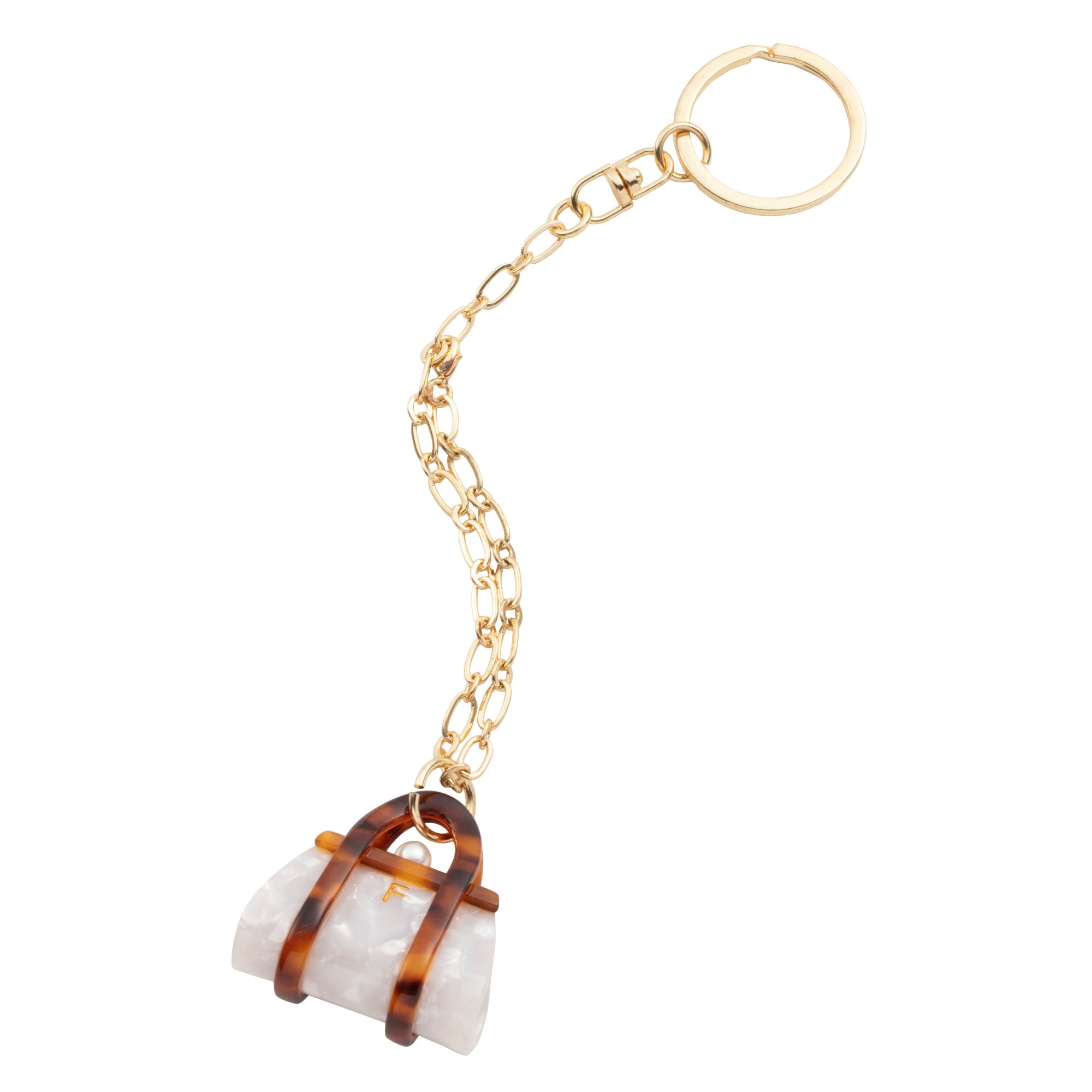 Mini Bag S・M・L Bag Charm White Brown