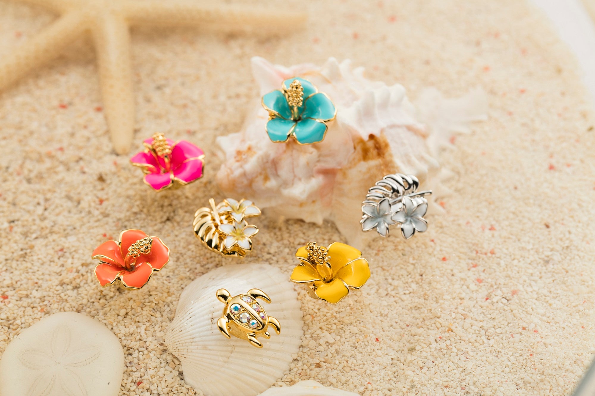 Hibiscus S Neon Pink Toe Ring 
