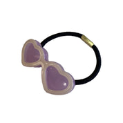 Sunglasses Hair Tie SS Heart Lavender