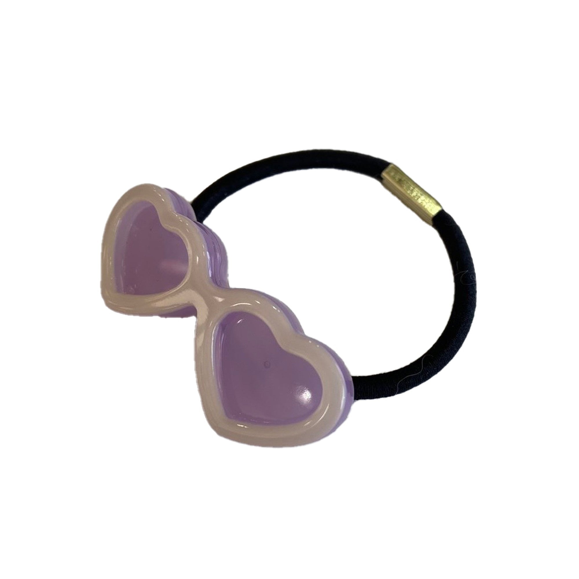 Sunglasses Hair Tie SS Heart Lavender