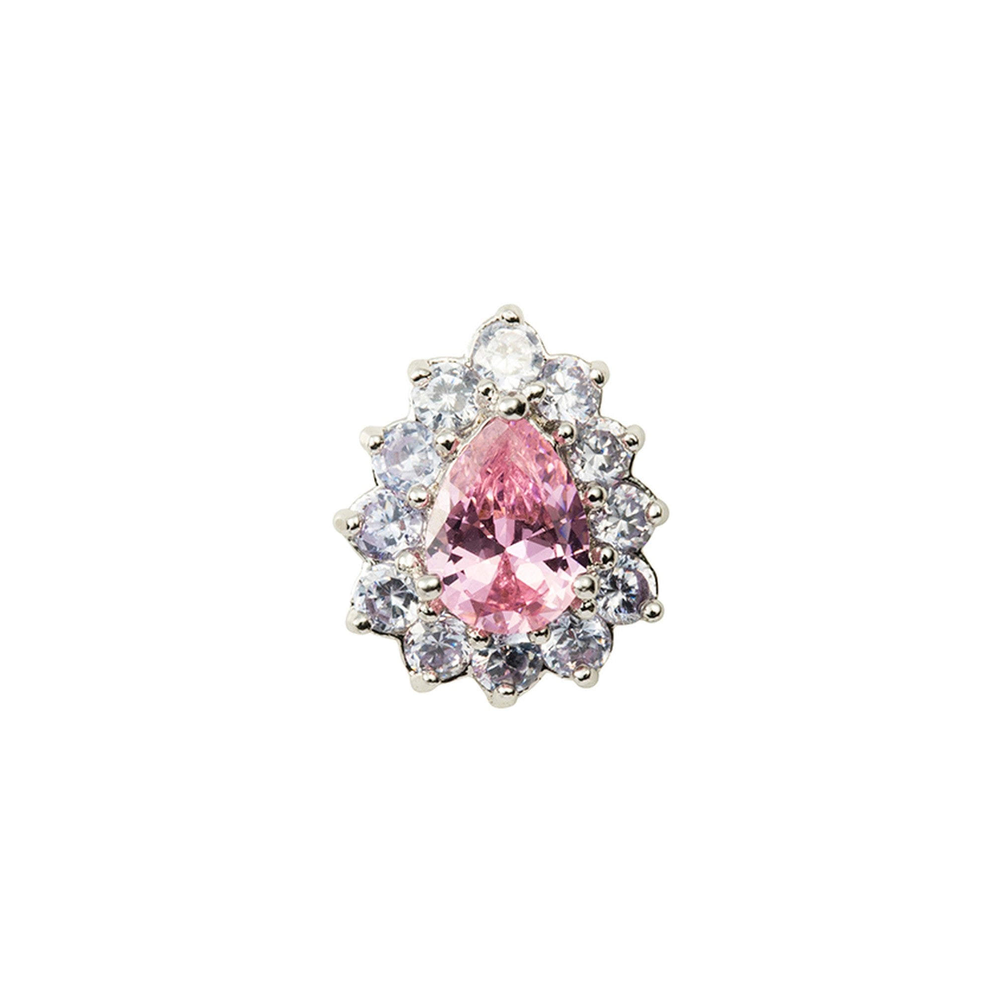 Pear shape RH pink purple  Toe Ring 