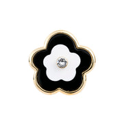 Anemone YG Black Toe Ring 