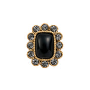 Gloire Black Toe Ring 