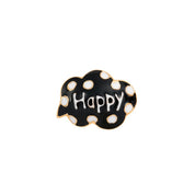 happy black white  Toe Ring 