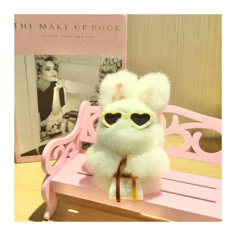 Mini bag SS bag charm white brown