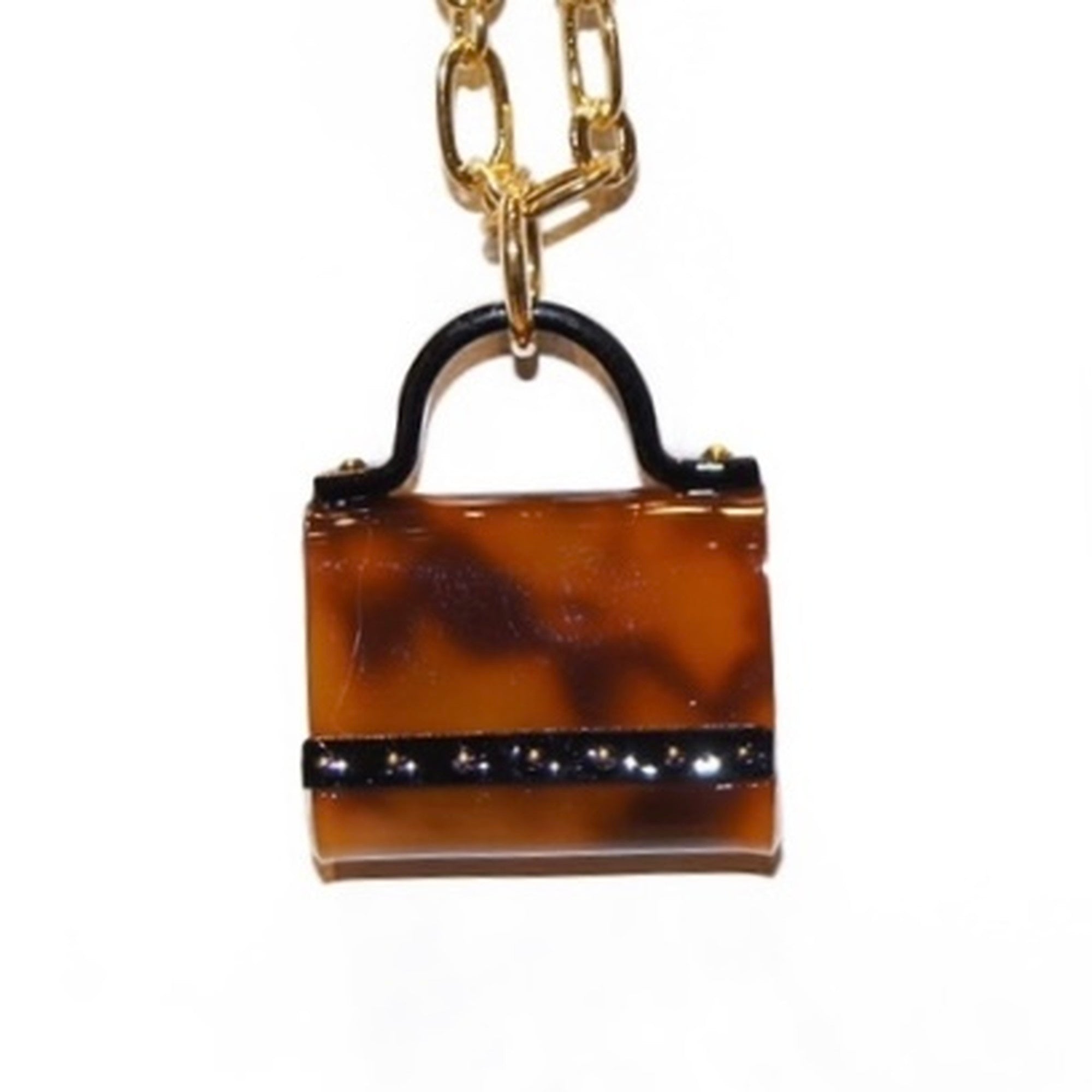 Mini bag SS bag charm tortoiseshell